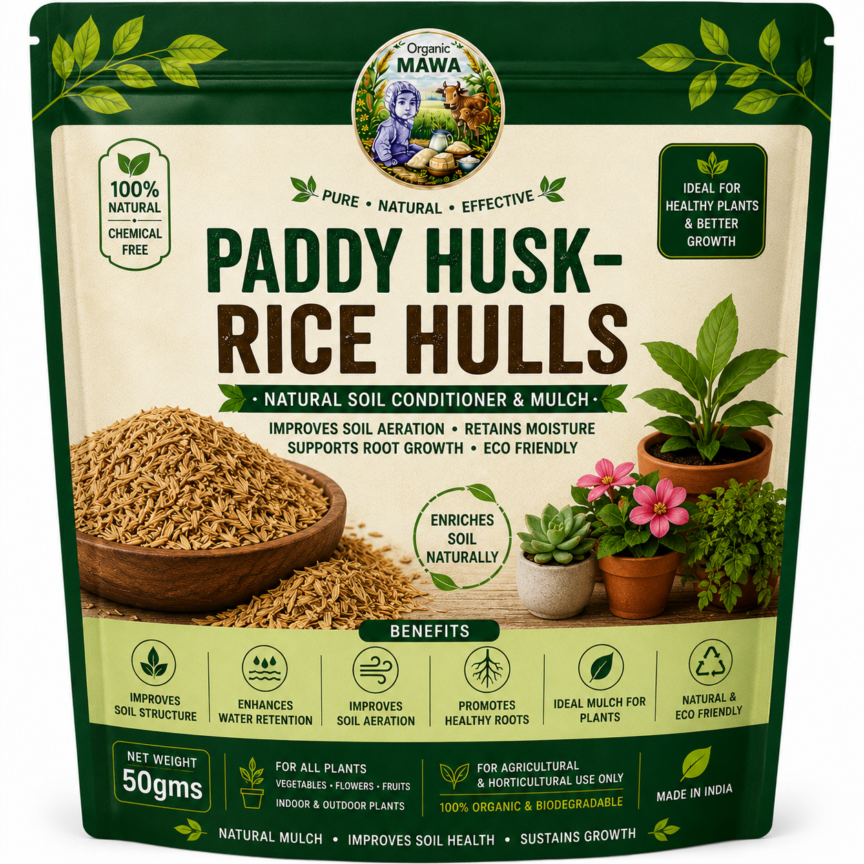 Paddy Husk-Rice Hulls
