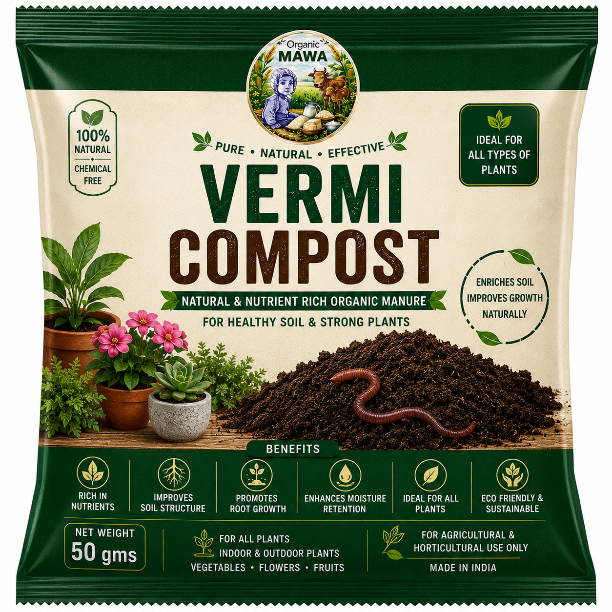 Vermi Compost Single Serve